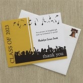 Personalized Graduation Thank You Cards - Hats Are Off - 8405