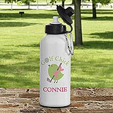 Personalized Aluminum Water Bottles - Golf Chick - 8439