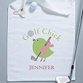 Personalized Ladies Golf Towel - Golf Chick - 8440