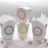 Baby Shower Favor Personalized Stickers - Polka Dot - 8446