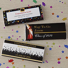 Personalized Graduation Party Candy Bar Wrappers - Way To Go Grad - 8481