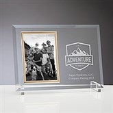 Engraved Glass Picture Frame With Your Business Logo - 8528