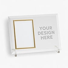 Engraved Glass Picture Frame With Your Business Logo - 8528