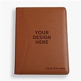 Business Logo Personalized Leather Portfolio - 8551