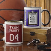 Personalized Sports Coffee Mug - Team Daddy - 8580