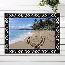 Personalized Door Mats - Sandy Beach Tropical Island Doormat - 8608