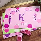 Personalized Kids Doormats - Girls Name - 8672