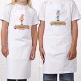 Personalized Kids Aprons - Junior Chef Character - 8680