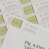 Peace Personalized Holiday Return Address Labels - 8760