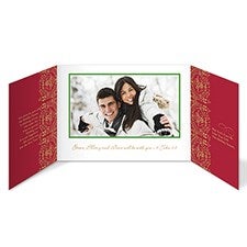 Personalized Peace Dove Photo Christmas Cards - Gatefold - 8787