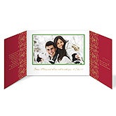 Personalized Peace Dove Photo Christmas Cards - Gatefold - 8787