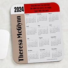 Personalized Calendar Mouse Pad - You Design Quotes - 8797