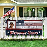 Personalized Military Proud Photo Banner - 8914