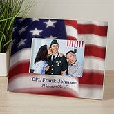 Personalized Patriotic Picture Frame - American Flag - 8933