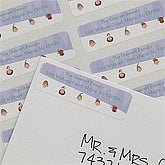 Sledding Family Personalized Characters Return Address Labels - 8994