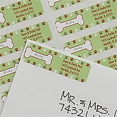 Personalized Fleas Navidad Pet Return Address Labels - 9048