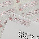 Personalized Merry Christmas Return Address Labels - 9052