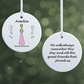 Personalized Wedding Ornament - Bridal Party Characters - 9083