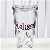Personalized Reusable Drink Cup - Insulated Acrylic - 9153