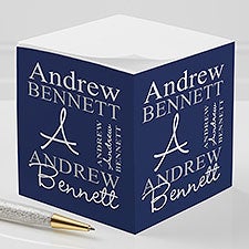 Personalized Sticky Note Cubes - Personally Yours - 9162