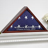 Personalized Flag Display Case - American Hero - 9164