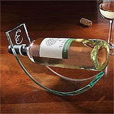 Personalized Crystal Wine Cradle - 9178