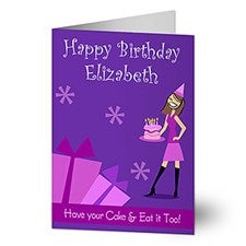Personalized Birthday Cards - Birthday Girl - 9203