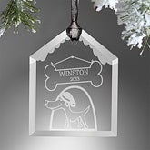 Personalized Dog House Christmas Ornaments - 9226