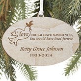 Personalized Memorial Christmas Ornament - Forever Loved - 9230