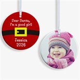 Personalized Christmas Ornaments - Santas Belt - 9231