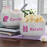 Personalized Bowl for Girls - Alphabet Animals - 9351