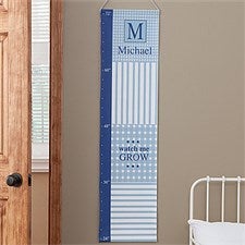 Personalized Growth Charts - Gingham - 9373