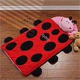 Personalized Kids Sleeping Bag - Ladybug Nap Mat - 9409