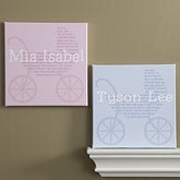 Personalized Baby Nursery Canvas Art - All About Baby - 9568