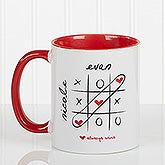 Personalized Heart Coffee Mug - Love Always Wins - 9571