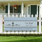Personalized First Communion Party Banner - 9628