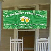 Personalized St Patrick's Day Party Banner - 9665