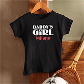Personalized Black T Shirts In Daddy and Daddy's Girl Design - 9752