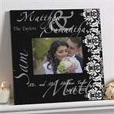 Personalized 5x7 Wall Picture Frames - Wedding Couple - 9818