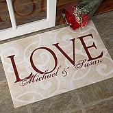Personalized Doormat - Love Ever After Design - 9839