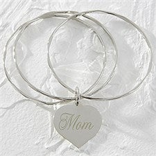 Personalized Heart Bracelet for Mothers - Dear Mom - 9851