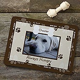 Personalized Dog Bowl Mats - Throw Me A Bone - 9852