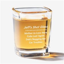 Personalized Shot Glass - Name Your Troubles - 9859