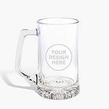Personalized Engraved Logo Glass Bar Mug - 9994
