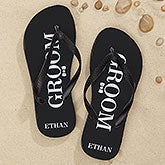 Personalized Wedding Adult Flip Flops - Just Married