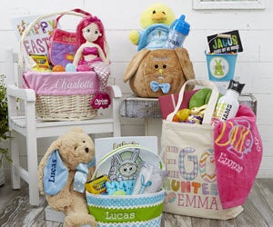 personalized baby easter baskets
