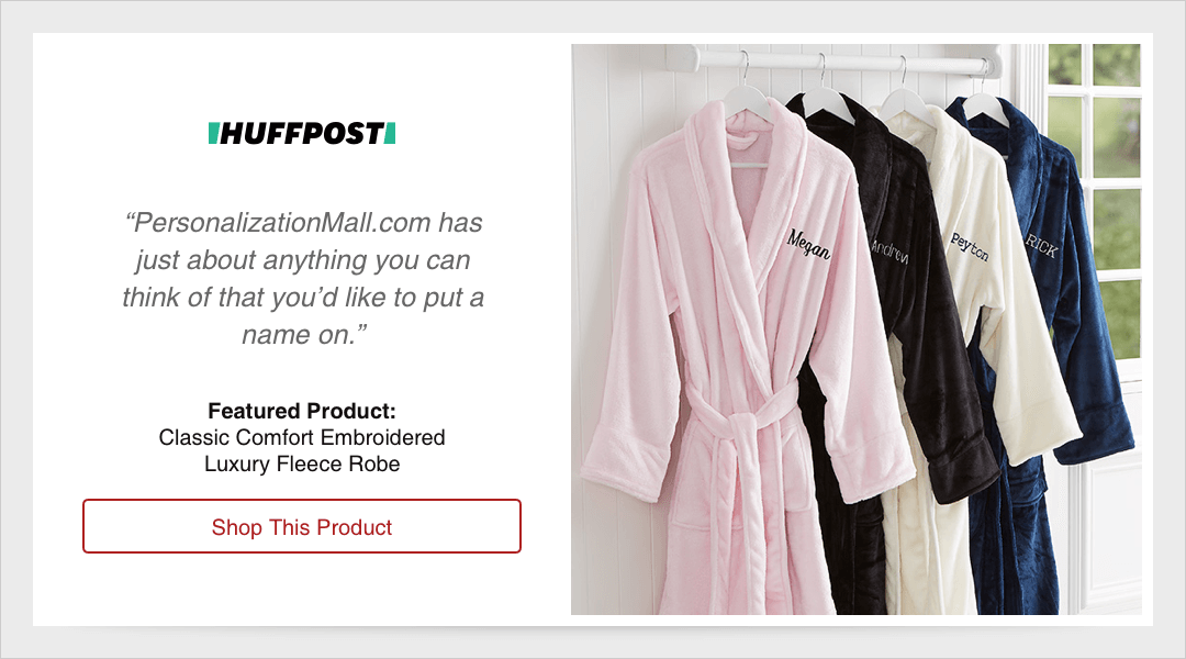 personalized bath robes