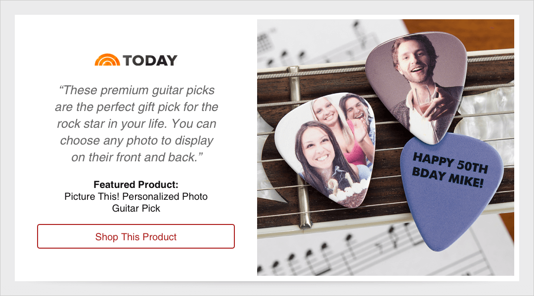 personalized photo guitar pick