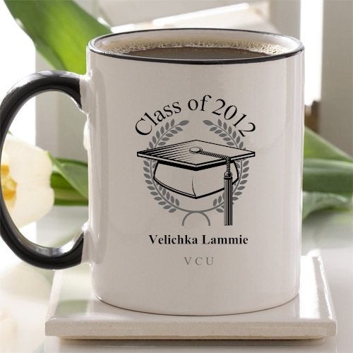 Personalized Coffee Mugs - Graduation Cap Design - Customer Reviews