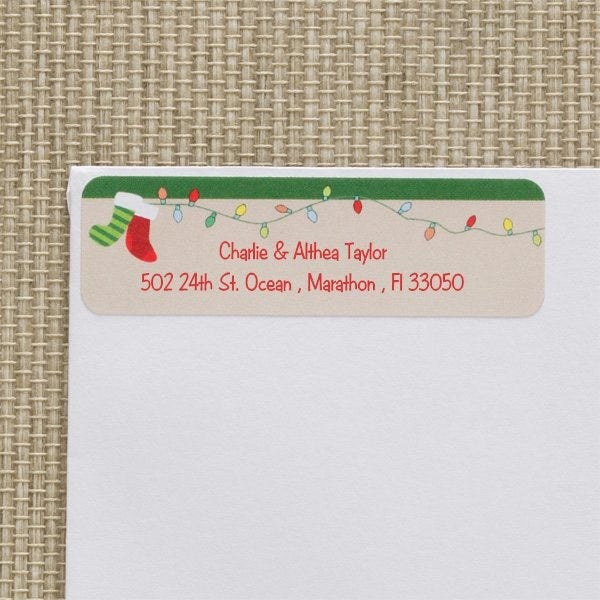 30 'Keep Christ In Christmas' Personalized Return Address Labels - Matte Stickers 1x2.625